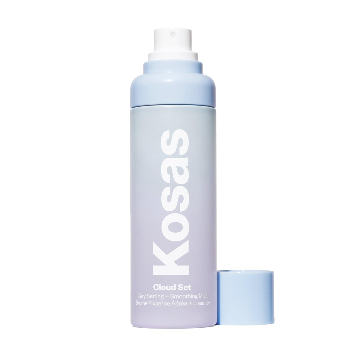 Kosas Cloud Set front packaging showing bottle and branding, highlights lightweight hold