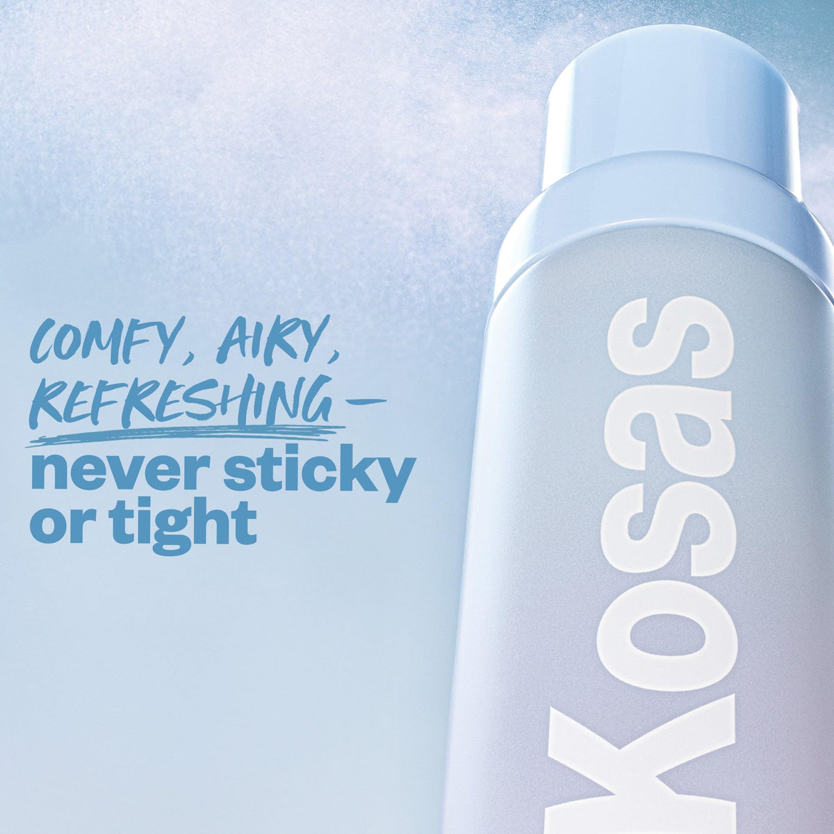Kosas Cloud Set placed on a vanity, lifestyle scene conveying daily refresh routine