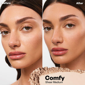 kosas open compact revealing translucent pressed powder for lightweight setting