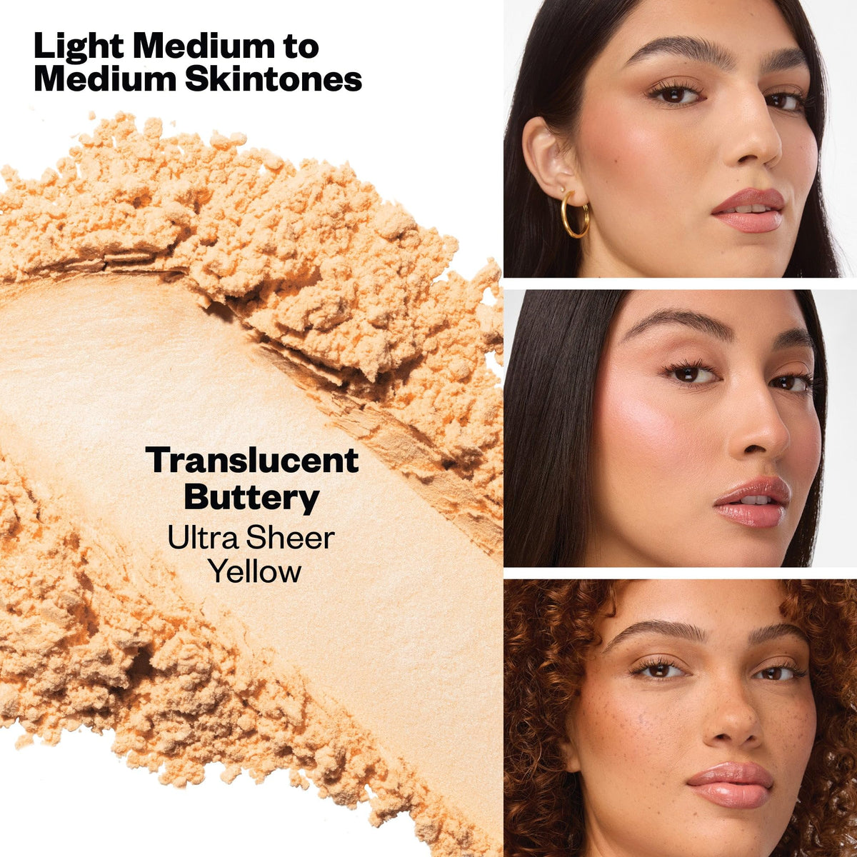 Kosas loose powder open jar displaying ultra-fine texture for smooth blending