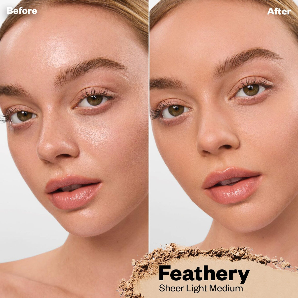 Kosas open pan revealing fine baked powder texture that blends smoothly and diffuses light