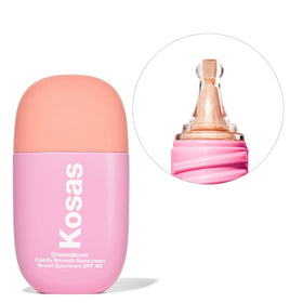 Kosas DreamBeam texture close-up highlighting lightweight blendability benefit