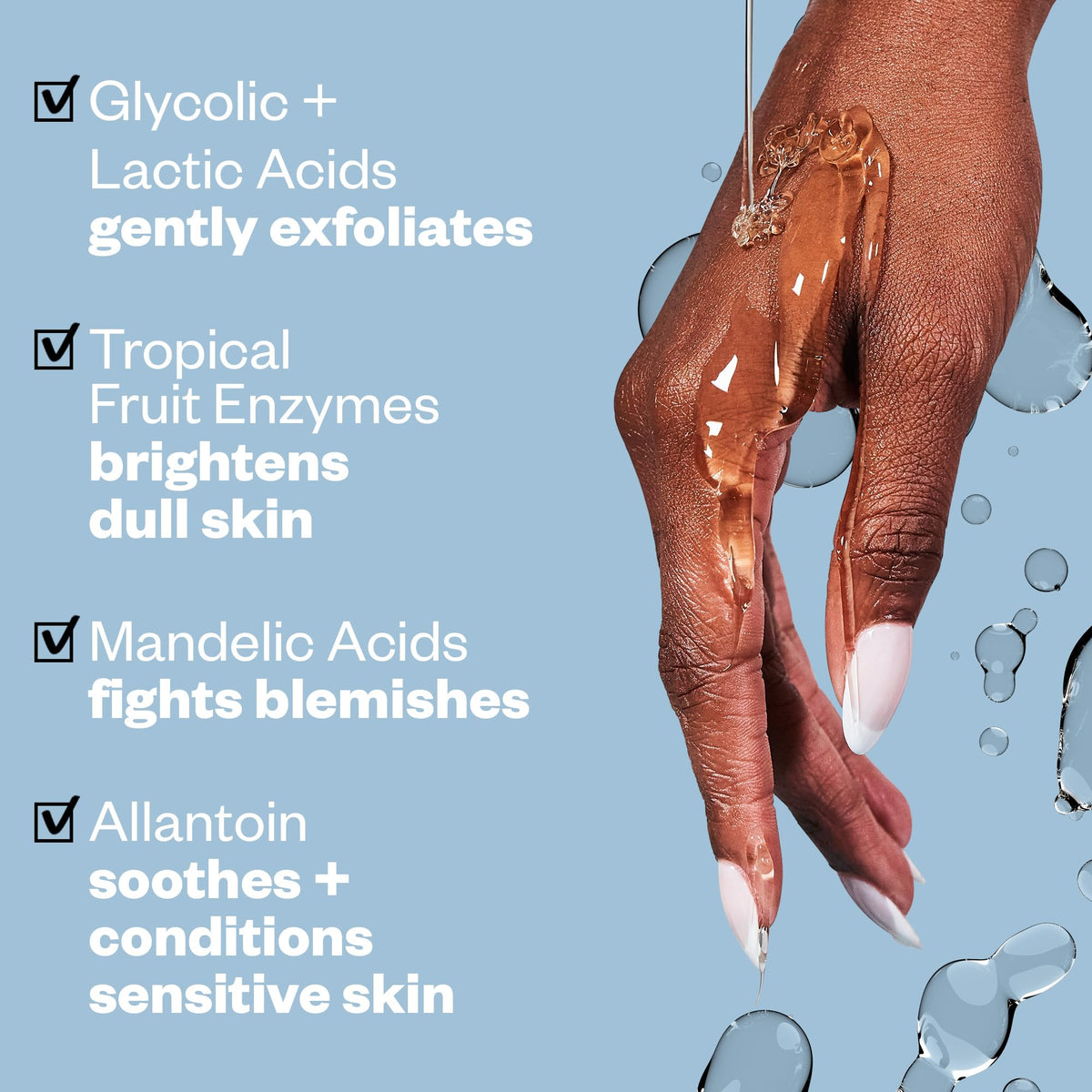 Kosas pump dispensing gel lather to show quick foaming benefit