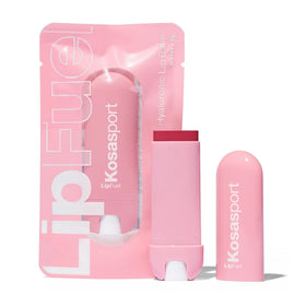 Kosas Lipfuel Rush front packaging showing compact slim design and color