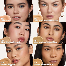 Kosas Revealer applied with brush demonstrating buildable coverage benefit