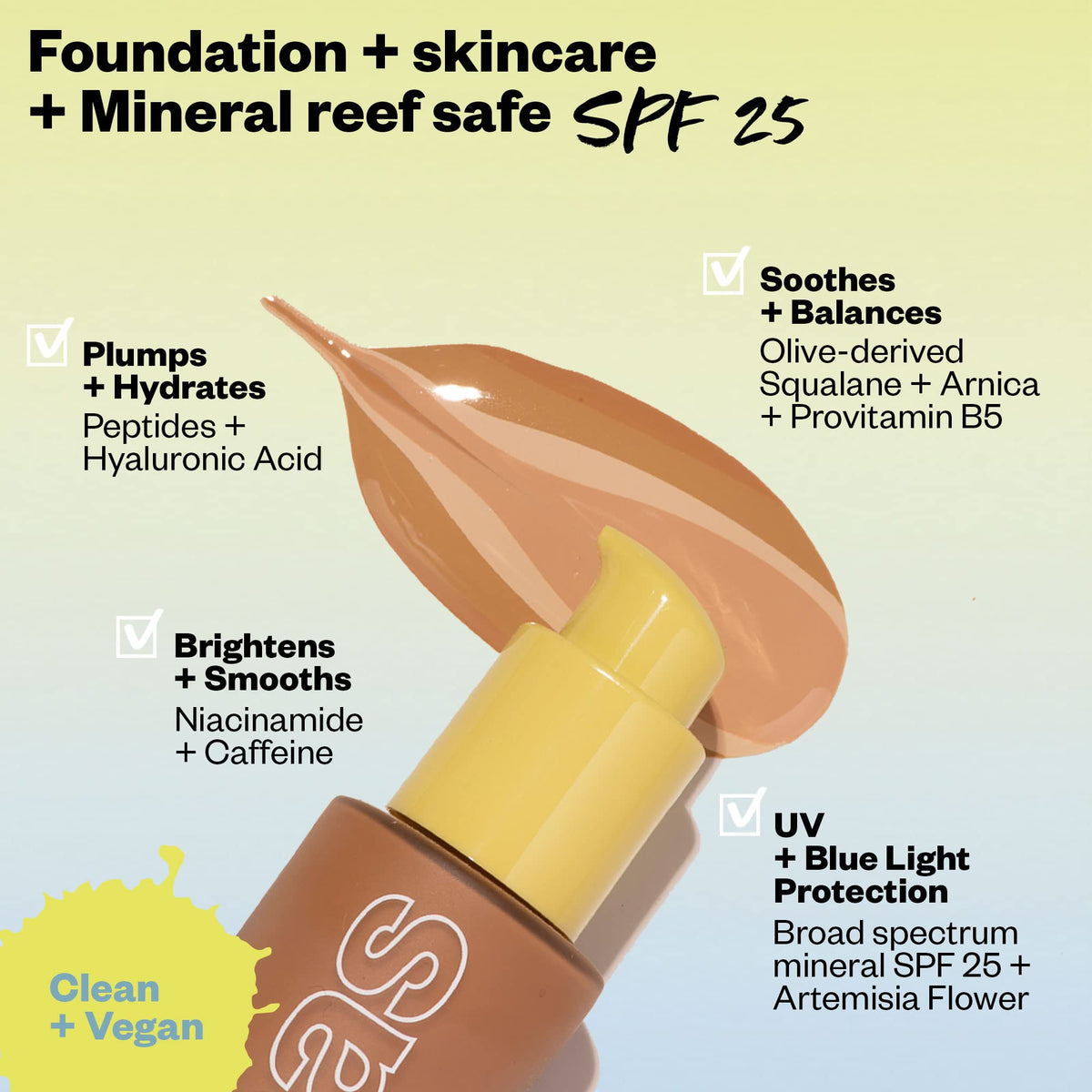 Kosas applied on cheek closeup demonstrating natural, even coverage