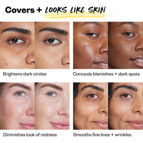 Kosas Revealer close-up of texture highlighting hydrating, crease-resistant finish