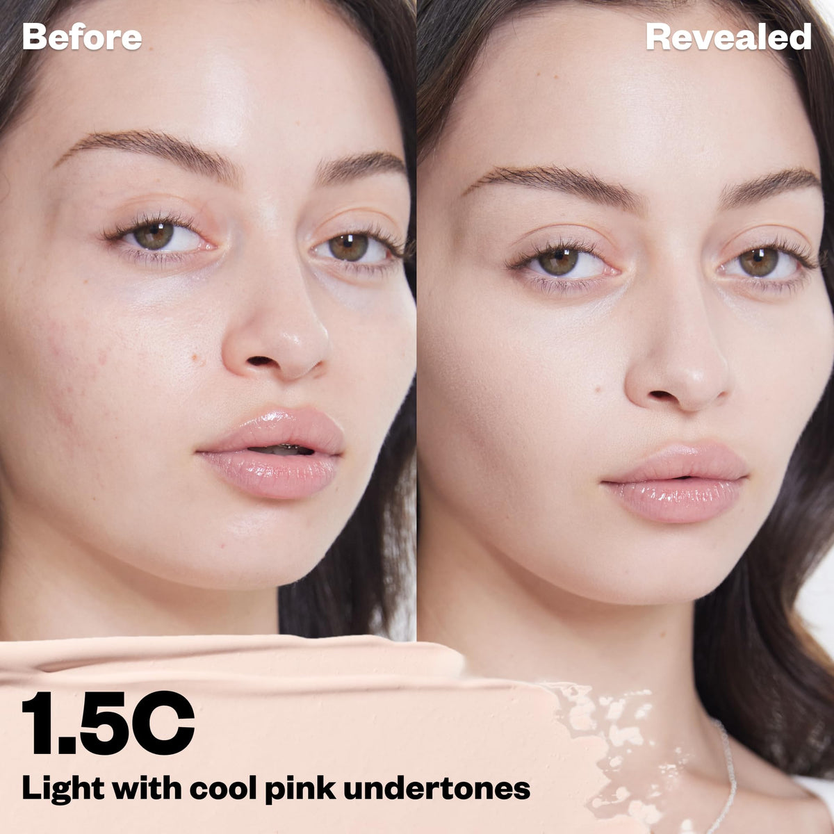 Kosas Revealer concealer wand applicator showing precise application and easy control