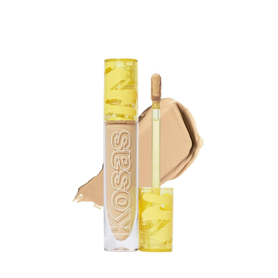 Kosas Revealer concealer front packaging showing product benefit and shade