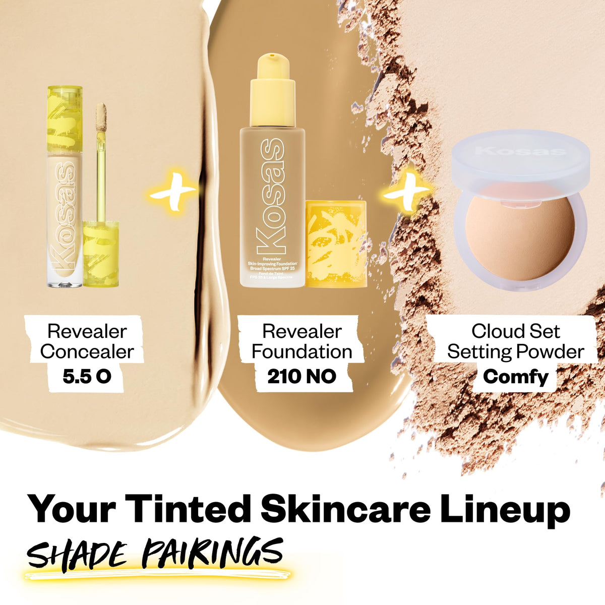 Kosas Revealer concealer ingredients label highlighting skincare benefits