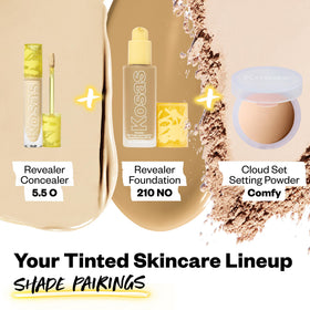 Kosas Revealer concealer ingredients label highlighting skincare benefits