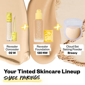 Kosas Revealer Concealer next to coin for size scale and travel-friendly benefit