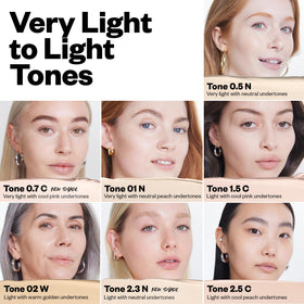 Kosas Revealer concealer texture swatches showing creamy blendable finish benefit