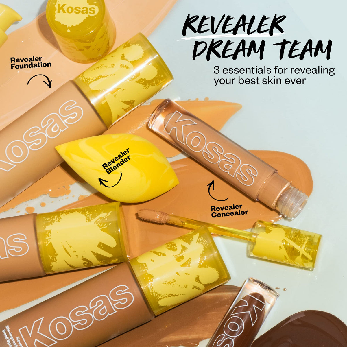Kosas Revealer in morning routine setting illustrating hydrating glow for daytime wear