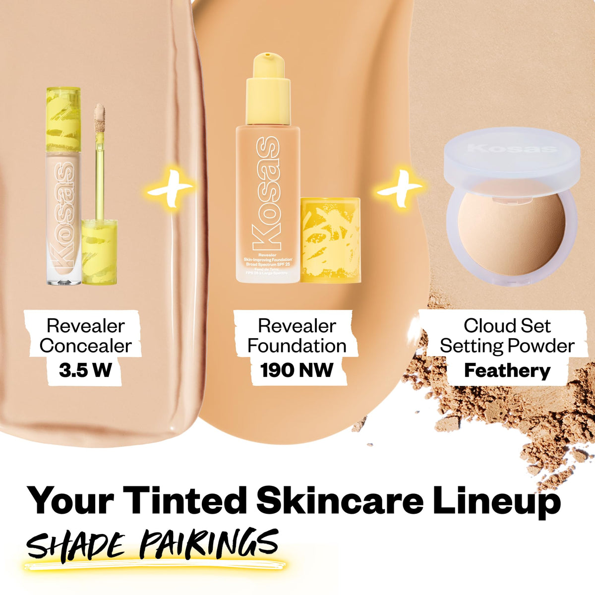 Kosas Revealer size in hand showing portable tube for on-the-go touch-ups benefit