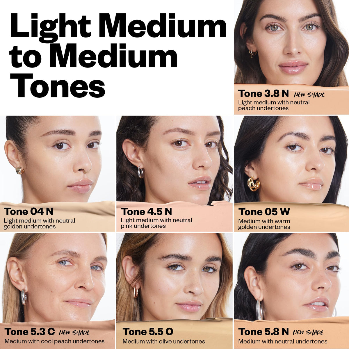 Kosas Revealer texture swatches on skin highlighting smooth, blendable medium coverage