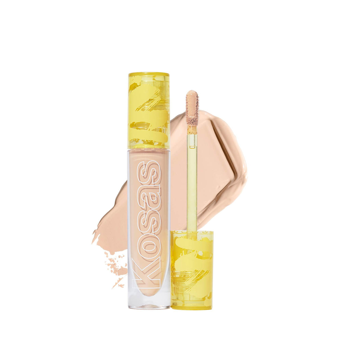Kosas Revealer tube front showing shade label and clean packaging benefit