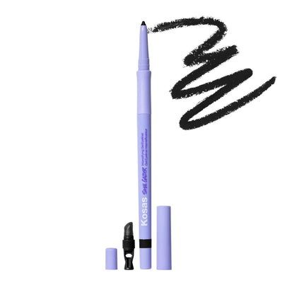 Kosas front packaging showing sleek pencil and branding for easy selection