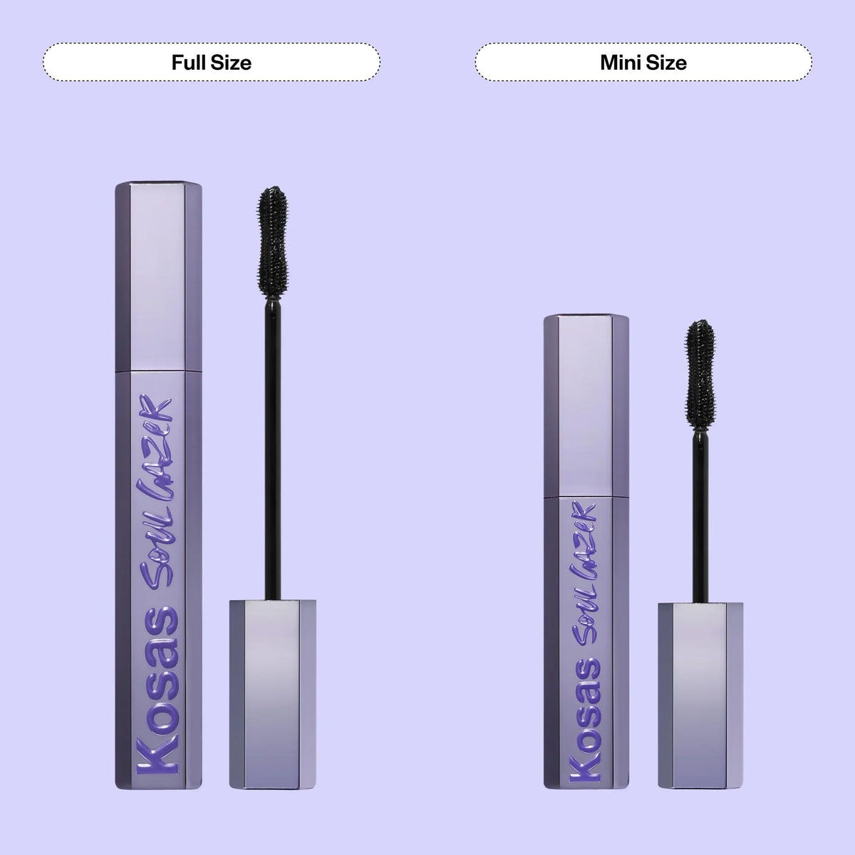 Kosas Soulgazer model closeup eye shot showcasing natural defined lash benefit