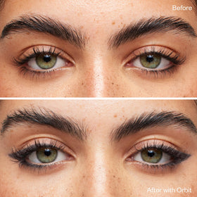 Kosas Soulgazer smudger in use blending liner for soft smoky finish on eyelid