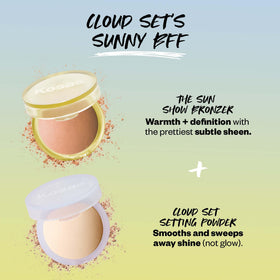 Kosas open compact with visible label for clear product details