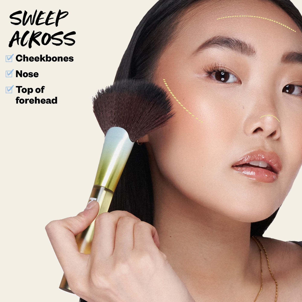 Kosas swirl surface detail illustrating luminous finish and buildable color