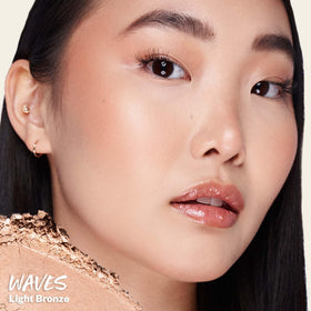 Kosas texture closeup revealing fine baked powder for smooth blending
