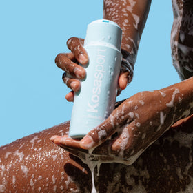 Kosas gel texture close-up showing smooth exfoliating formula
