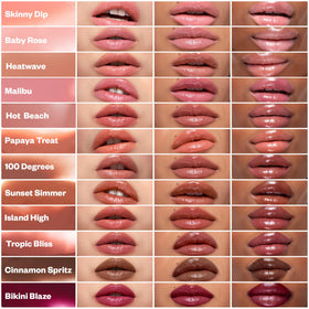 Kosas Wet Stick paired with Wet Lip Oil showing layered high-shine option