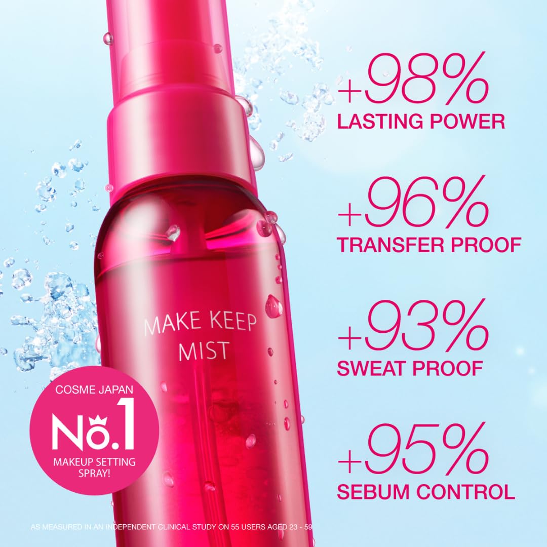 Kose bottle detail with cap and nozzle, highlights secure travel-ready design