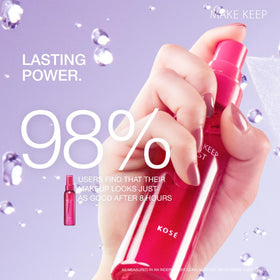 Kose close-up of mist texture in air, demonstrates fine even coverage benefit