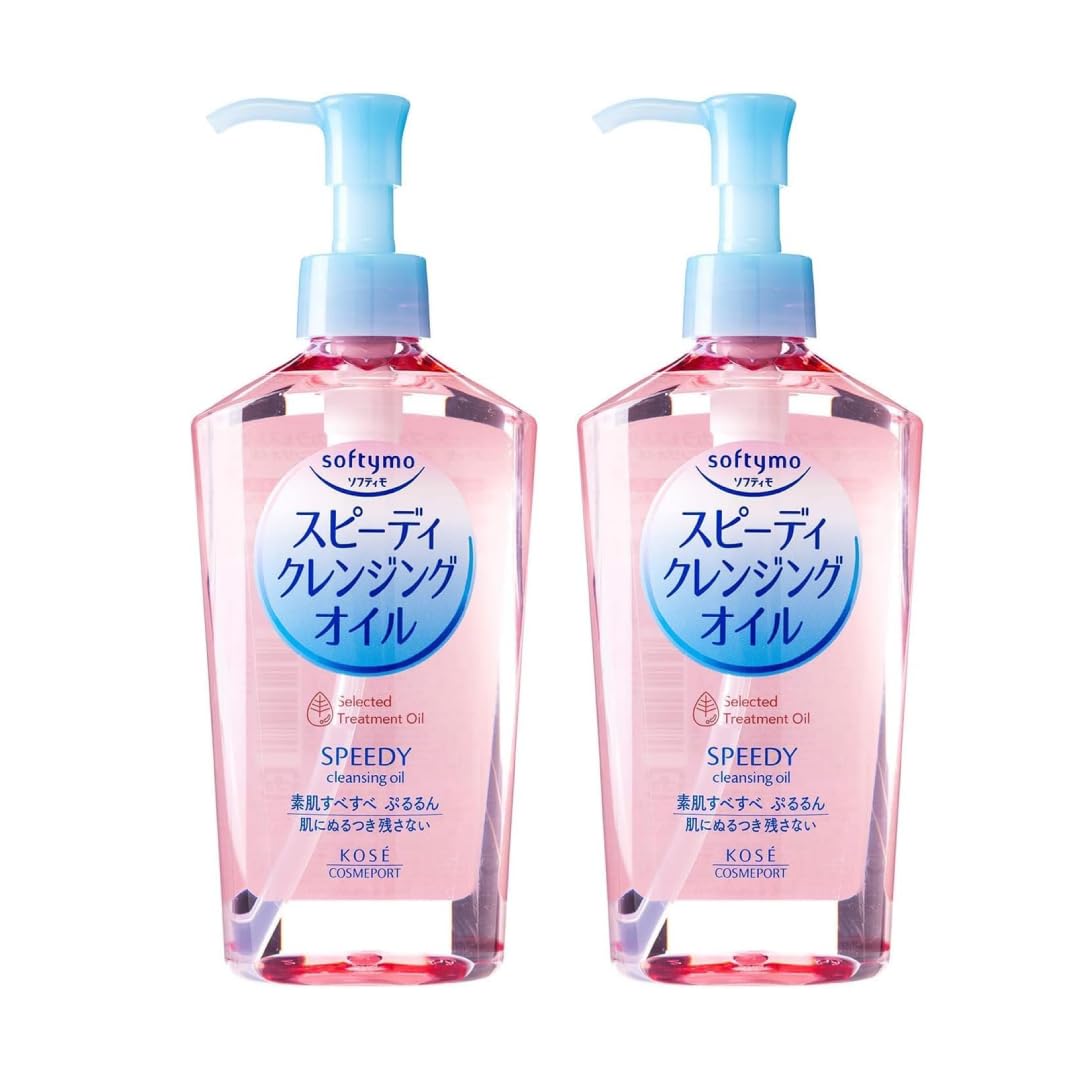 Kose Softy mo front packaging showing twin bottles and quick removal benefit