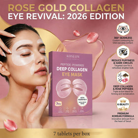 koseon application under-eye demonstration showing correct placement and immediate smoothing benefit