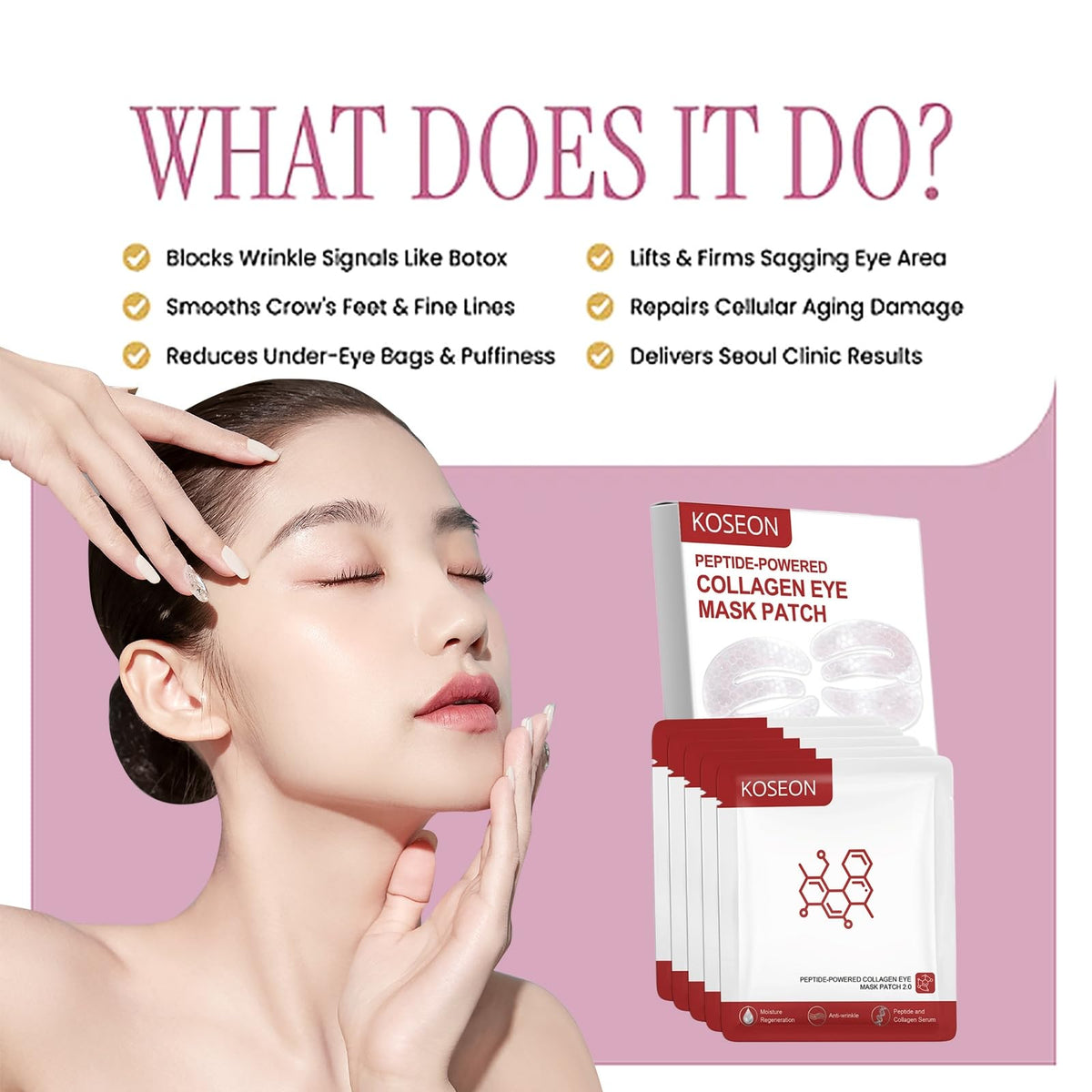 koseon eye mask in bathroom setting showing easy routine integration