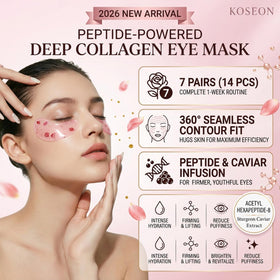 koseon pack open showing seven patches laid out and easy single-use convenience benefit