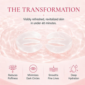 KOSEON hydrogel texture with visible essence droplet demonstrating fast absorption benefit