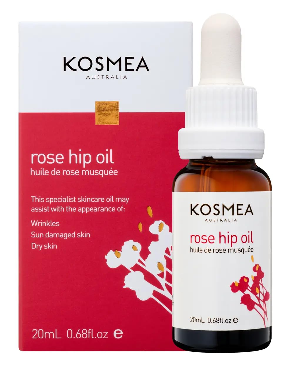 Kosmea oil pool close-up showing silky texture and quick absorption