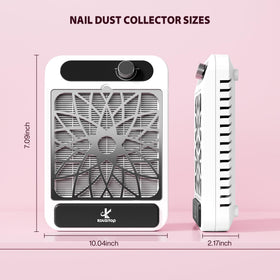 Kouzitop dust collection before and after picture, shows cleaner work surface benefit