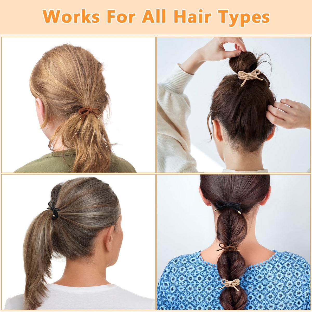 KOVOLITU hair tie securing a high ponytail comfortably during active movement