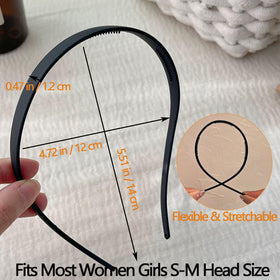 KOVOLITU headband worn during makeup to keep hair back and visible