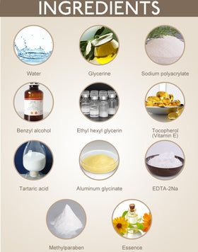 Koyzixm ingredient label showing glycerin and vitamin E for hydration benefit