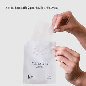 KPLUS product label close-up noting Korean manufacture and precision design benefit