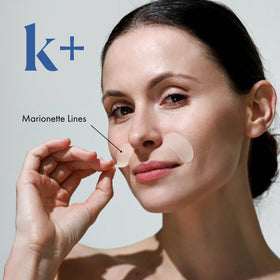 KPLUS single patch close-up showing thin texture and comfortable adhesion benefit