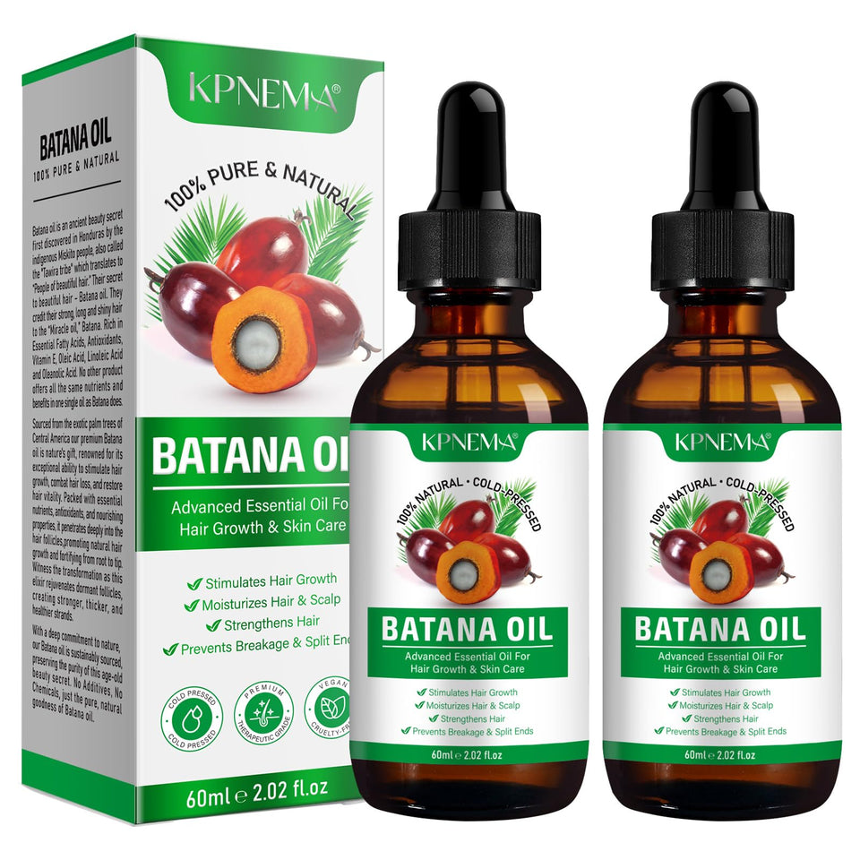 KPNEMA Batana Oil front packaging showing pure organic oil benefits
