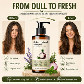 Kranla after-wash hair showing fuller-looking, smoother hair appearance