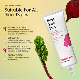 KraveBeauty applying lotion on face demonstrating smooth, no-white-cast finish