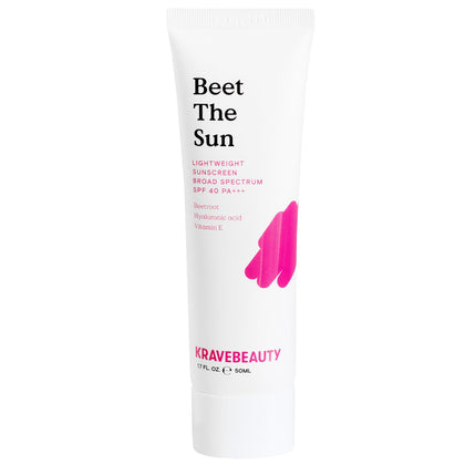 KraveBeauty front packaging showing SPF 40 protecting skin all day