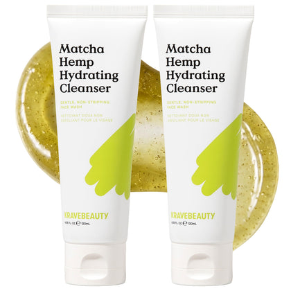 KraveBeauty front packaging showing cleanser and gentle formula benefit