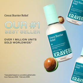 KraveBeauty ingredients label highlighting ceramides and niacinamide for barrier support