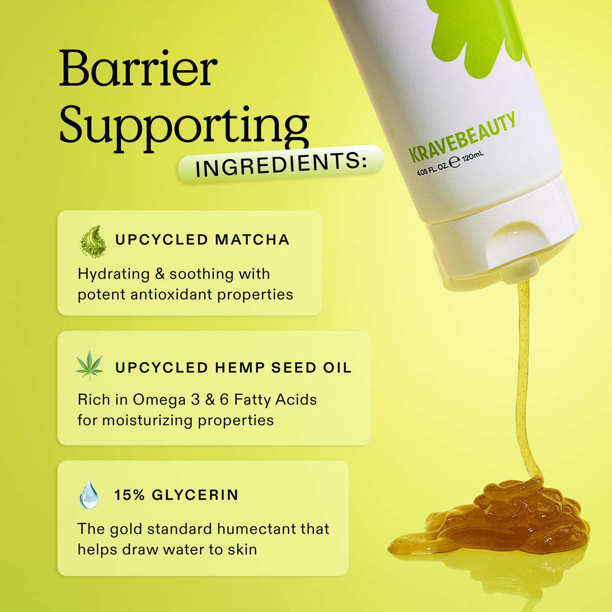 KraveBeauty matcha leaves representing antioxidant benefit
